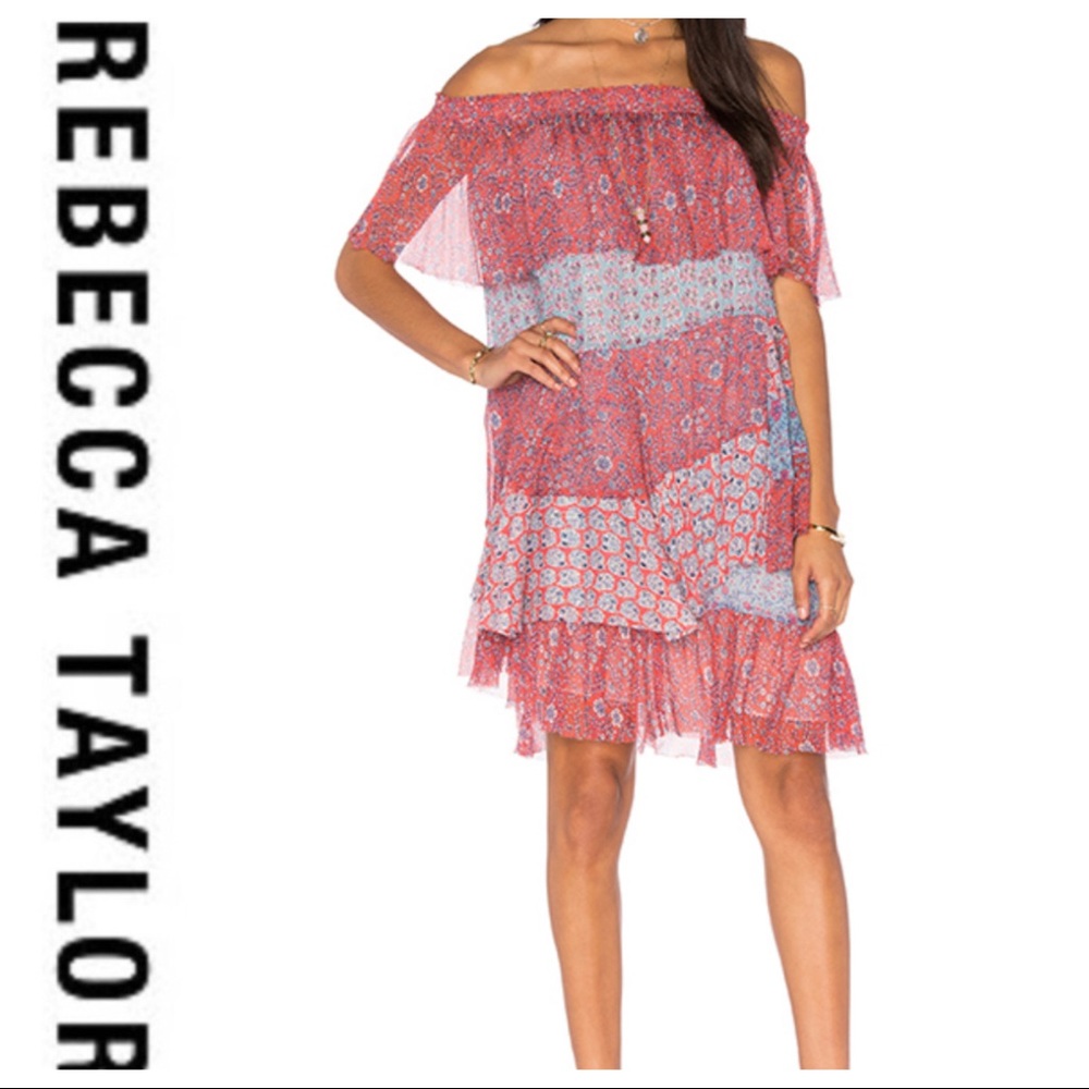 πSALEπ Rebecca Taylor Amanda Pink Silk Dress - Picture 5 of 12